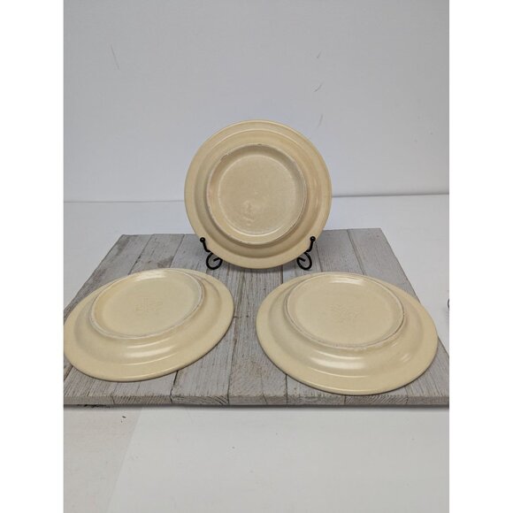 Pfaltzgraff Village Tan Set of 3 Dessert Bread Plates 7 1/4" USA - Picture 5 of 7